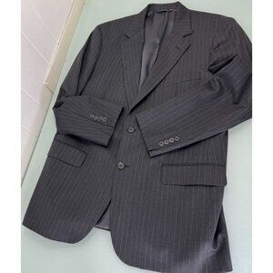 Brooks Brothers 1818 Madison Blazer Jacket 42R Pinstripe Sport Coat Gray USA